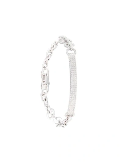 Shop Apm Monaco Yacht Club Round Chain Bracelet In Silver