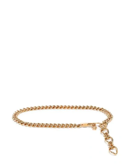 Shop Versace Medusa Chain Belt In Gold