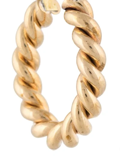 Shop Laura Lombardi Cara Hoop Earrings In Gold
