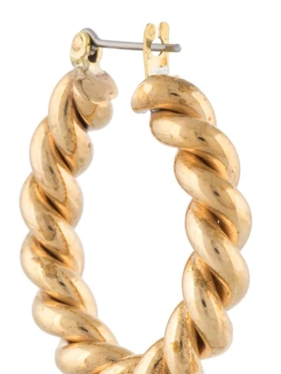 Shop Laura Lombardi Cara Hoop Earrings In Gold