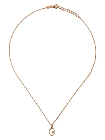 Shop As29 14kt Rose Gold Diamond Eight Necklace