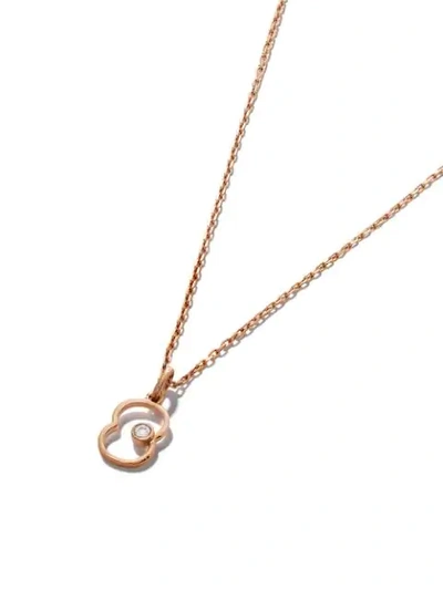 Shop As29 14kt Rose Gold Diamond Eight Necklace
