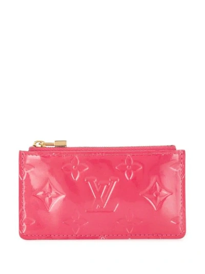 Pre-owned Louis Vuitton 2005  Vernis Pochette Cles Coin Case In Pink
