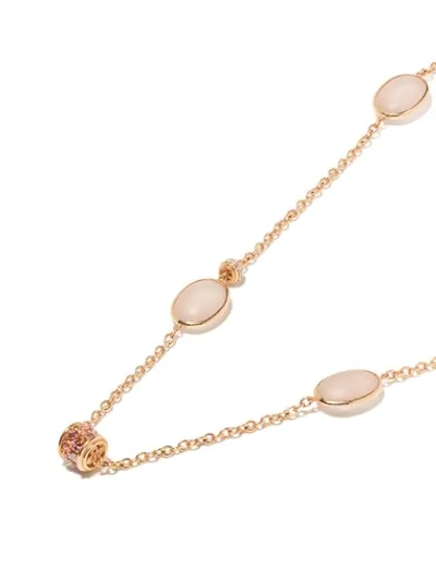Shop Brumani 18kt Rose Gold Baobá Diamond, Quartz, Topaz And Sapphire Necklace In Rose Gold And Pink