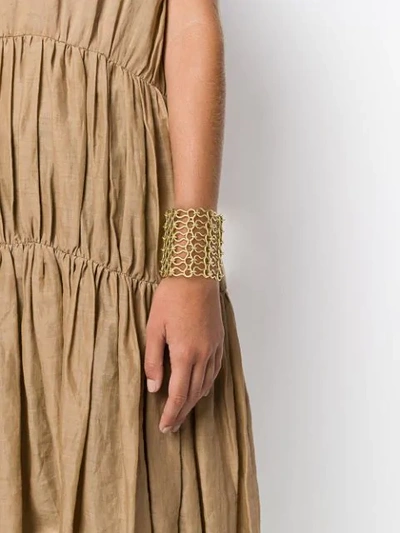 Shop Ellery Chain-link Cuff Bracelet In Gold