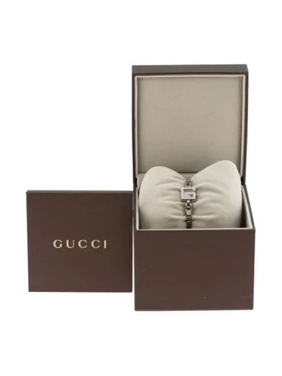 Pre-owned Gucci  Square G 19mm In Silver