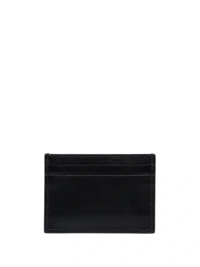 Shop Moschino Embellished-logo Cardholder In Black