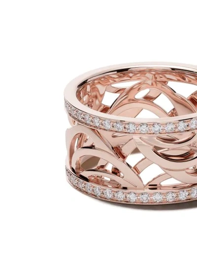 Shop De Beers 18kt Rose Gold Aria Diamond Band In 18 Kt Rose Gold