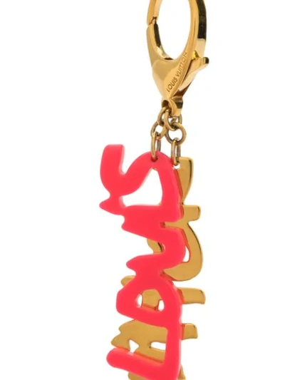 Pre-owned Louis Vuitton X Stephen Sprouse 2009  Graffiti Logo Charm In Gold