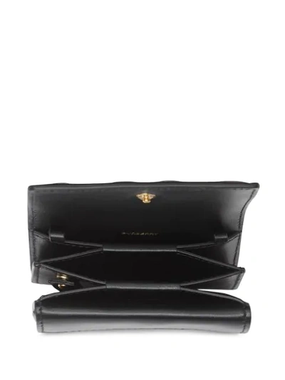 Shop Burberry Quilted Cardholder-on-chain In Black