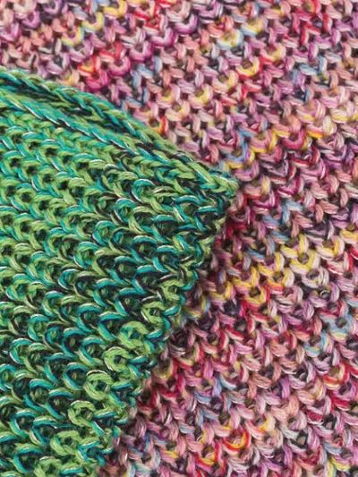 Shop Missoni Marl Knit Scarf In Green