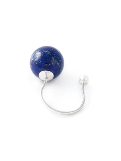 Shop Delfina Delettrez Lapis Lazuli Piercing Ring In Blue
