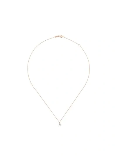 Shop Kismet By Milka 14kt Rose Gold Struck Diamond Star Necklace