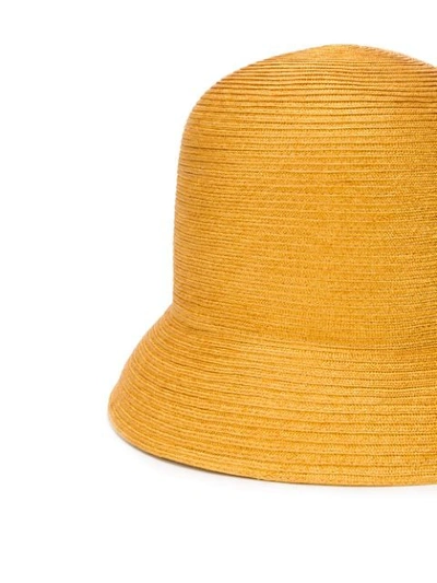 Shop Nina Ricci High Woven Hat In Yellow