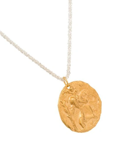 Shop Alighieri 24kt Gold-plated St. Christopher Chapter Iii Necklace
