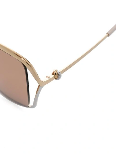 Shop Cartier Trinity Cat-eye Sunglasses In Gold