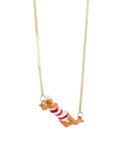 Shop Aliita 9kt Gold Swimmer Necklace