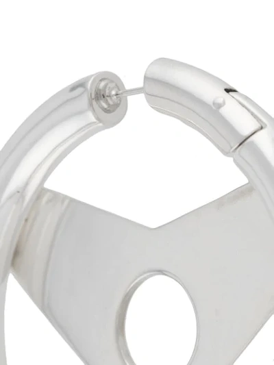 Shop Ambush Wheel Hoop Earrings In Silver