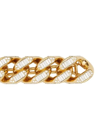 Shop Burberry Chain-link Hair Clip In Gold