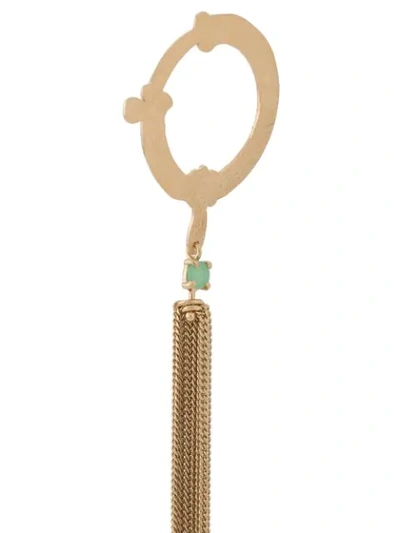 Wouters & Hendrix I Play Chrysoprase Chain Earring In Gold