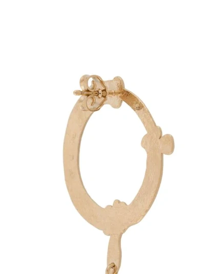 Wouters & Hendrix I Play Chrysoprase Chain Earring In Gold
