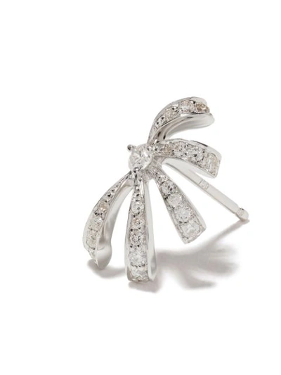 Shop Brumani 18kt White Gold Buriti Diamond Stud Earrings
