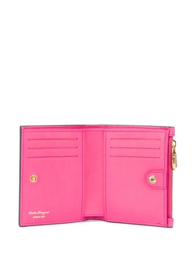 Shop Ferragamo Gancini Small Wallet In Pink