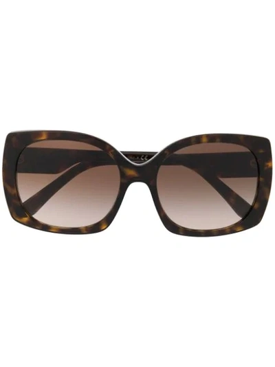 Shop Dolce & Gabbana Square-frame Sunglasses In Brown