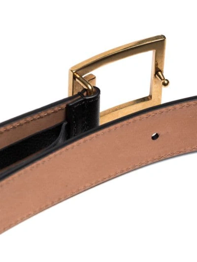 Shop Givenchy Gv3 Buckle Belt In Black