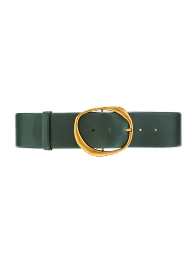 Shop Oscar De La Renta Round-buckle Belt In Blue