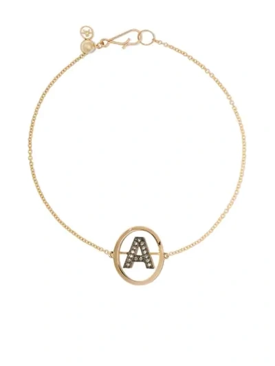 Annoushka 18ct Gold M Initial Bracelet