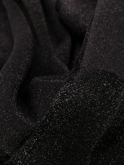 Shop Missoni Fine Knit Scarf In Black