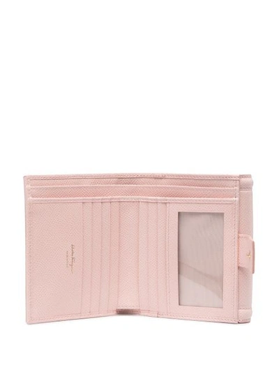 Shop Ferragamo Bow-detail Logo-plaque Purse In Pink