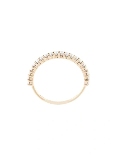 Shop Natalie Marie 9kt Yellow Gold Pearl Wrap Ring