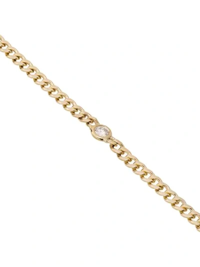Shop Zoë Chicco 14kt Gold Chain Bracelet In Metallic