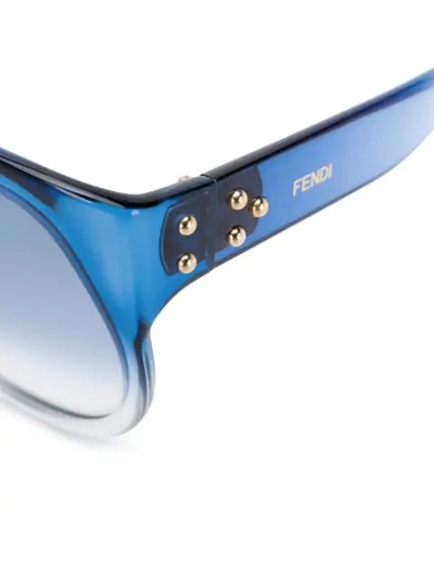 Shop Fendi Ff 0403/g/s Pjp/08 Sunglasses In Blue
