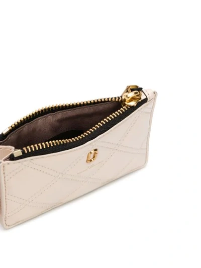Shop Marc Jacobs The Quilted Softshot Top Zip Multi Wallet In White