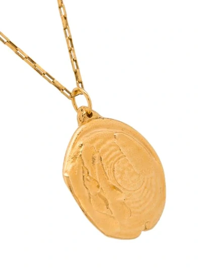 Shop Alighieri The Nebulous Whirlpool Necklace In Gold