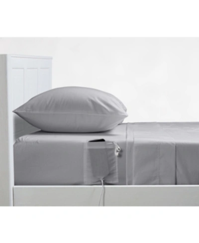 Shop Distinct Dorm 4 Piece Sheet Set With Cell Phone Pockets On Each Side, Full Bedding In High Rise