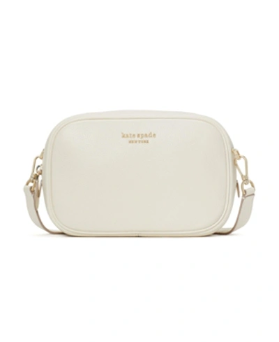 Shop Kate Spade New York Astrid Medium Leather Camera Bag In Parchment