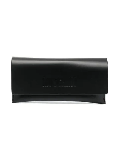 Moschino Eyewear Studded Square Frame Sunglasses In Black