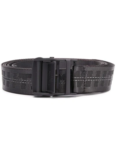 Shop Off-white Industrial Logo Belt In Black