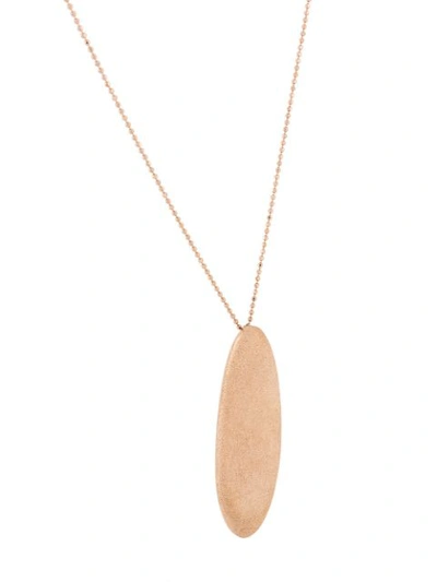 Shop Brunello Cucinelli Drop Pendant Necklace In Gold