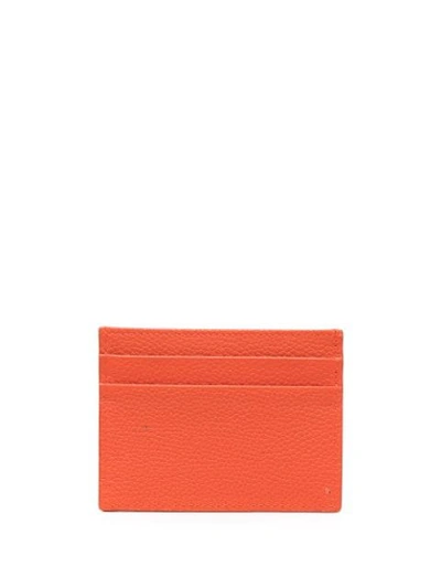 Shop Dolce & Gabbana Logo-plaque Cardholder In Orange