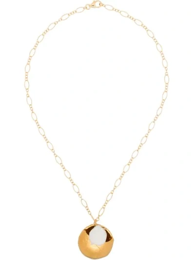 Shop Alighieri 24k Gold-plated The Jaja Pearl Necklace