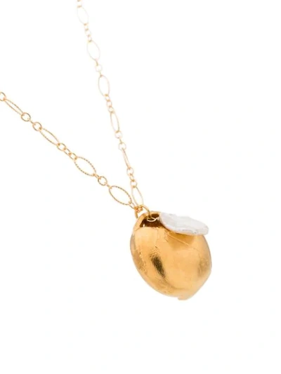 Shop Alighieri 24k Gold-plated The Jaja Pearl Necklace