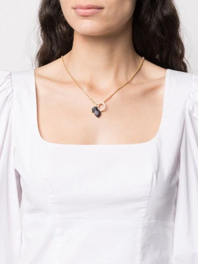 Shop Hermina Athens Galini Necklace In Gold