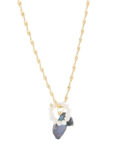 Shop Hermina Athens Galini Necklace In Gold
