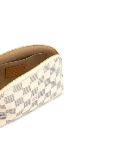 Pre-owned Louis Vuitton 2018  Pochette Cosmetic Pouch In White