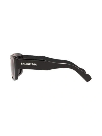 Shop Balenciaga Square-frame Tinted Sunglasses In Black